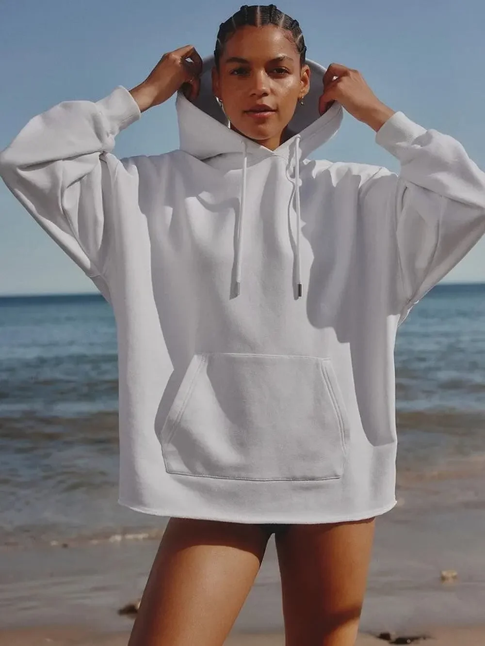 Athleta Terry Oversized Hoodie Sweater - XXS